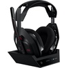 image:imageLogitech G Astro A50 X MultiPlatform Wireless Gaming Headset  Base Station for PS5XboxPC PLAYSYNC Video amp Audio Switcher HDMI 21 4K 120Hz VRR lt24bit48kHz 24hr Battery 24GHz amp BT  WhiteBlack