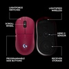 image:imageLogitech G PRO 2 Lightspeed Wireless Gaming Mouse Right or LeftHanded Mouse with up to 4 Customizable and Switchable Magnetic Side Buttons 44K DPI Sensor USBC Charging for PCMac  BlackMagenta