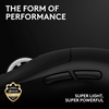 image:imageLogitech G PRO X Superlight 2 Wireless Gaming Mouse 60g ProGrade with 5 Programmable Buttons 44k DPI Sensor 8kHz Report Rate USBC Charging for PCMac  BlackBlack