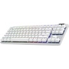image:imageLogitech G PRO X TKL Rapid Tenkeyless Wired Gaming Keyboard Magnetic Analog Switches with Rapid Trigger Lightsync RGB Detachable USBC Cable Volume Roller amp Media Buttons  BlackWhite