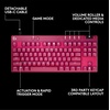 image:imageLogitech G PRO X TKL Rapid Tenkeyless Wired Gaming Keyboard Magnetic Analog Switches with Rapid Trigger Lightsync RGB Detachable USBC Cable Volume Roller amp Media Buttons  BlackMagenta