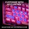 image:imageLogitech G PRO X TKL Rapid Tenkeyless Wired Gaming Keyboard Magnetic Analog Switches with Rapid Trigger Lightsync RGB Detachable USBC Cable Volume Roller amp Media Buttons  BlackMagenta