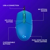 image:imageLogitech G203 Wired Gaming Mouse 8000 DPI Rainbow Optical Effect LIGHTSYNC RGB 6 Programmable Buttons OnBoard Memory Screen Mapping PCMac Computer and Laptop Compatible  LilacBlue