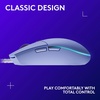 image:imageLogitech G203 Wired Gaming Mouse 8000 DPI Rainbow Optical Effect LIGHTSYNC RGB 6 Programmable Buttons OnBoard Memory Screen Mapping PCMac Computer and Laptop Compatible  LilacLilac