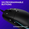 image:imageLogitech G203 Wired Gaming Mouse 8000 DPI Rainbow Optical Effect LIGHTSYNC RGB 6 Programmable Buttons OnBoard Memory Screen Mapping PCMac Computer and Laptop Compatible  LilacBlack