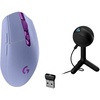 image:imageLogitech G305 Lightspeed Wireless Gaming Mouse Hero Sensor 12000 DPI Lightweight 6 Programmable Buttons 250h Battery OnBoard Memory Compatible with PC Mac  WhiteLilac