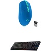 image:imageLogitech G305 Lightspeed Wireless Gaming Mouse Hero Sensor 12000 DPI Lightweight 6 Programmable Buttons 250h Battery OnBoard Memory Compatible with PC Mac  WhiteBlue