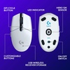 image:imageLogitech G305 Lightspeed Wireless Gaming Mouse Hero Sensor 12000 DPI Lightweight 6 Programmable Buttons 250h Battery OnBoard Memory Compatible with PC Mac  WhiteWhite