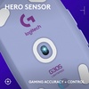 image:imageLogitech G305 Lightspeed Wireless Gaming Mouse Hero Sensor 12000 DPI Lightweight 6 Programmable Buttons 250h Battery OnBoard Memory Compatible with PC Mac  WhiteLilac