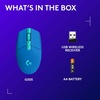image:imageLogitech G305 Lightspeed Wireless Gaming Mouse Hero Sensor 12000 DPI Lightweight 6 Programmable Buttons 250h Battery OnBoard Memory Compatible with PC Mac  WhiteBlue