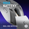 image:imageLogitech G309 Lightspeed Wireless Gaming Mouse Lightweight LIGHTFORCE Hybrid Switches Hero 25K Sensor 300 Hour Battery Life with AA Battery 6 Programmable Buttons PC amp Mac  BlackWhite