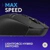 image:imageLogitech G309 Lightspeed Wireless Gaming Mouse Lightweight LIGHTFORCE Hybrid Switches Hero 25K Sensor 300 Hour Battery Life with AA Battery 6 Programmable Buttons PC amp Mac  BlackBlack