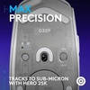 image:imageLogitech G309 Lightspeed Wireless Gaming Mouse Lightweight LIGHTFORCE Hybrid Switches Hero 25K Sensor 300 Hour Battery Life with AA Battery 6 Programmable Buttons PC amp Mac  BlackWhite