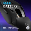 image:imageLogitech G309 Lightspeed Wireless Gaming Mouse Lightweight LIGHTFORCE Hybrid Switches Hero 25K Sensor 300 Hour Battery Life with AA Battery 6 Programmable Buttons PC amp Mac  BlackBlack