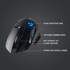 image:imageLogitech G502 Lightspeed Wireless Gaming Mouse with Hero 25K Sensor PowerPlay Compatible Tunable Weights and Lightsync RGB  BlackBlack