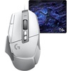 image:imageLogitech G502 X Wired Gaming Mouse  LIGHTFORCE Hybrid OpticalMechanical Primary switches Hero 25K Gaming Sensor Compatible with PC  macOSWindows  WhiteWhite