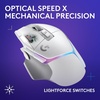 image:imageLogitech G502 X Wired Gaming Mouse  LIGHTFORCE Hybrid OpticalMechanical Primary switches Hero 25K Gaming Sensor Compatible with PC  macOSWindows  WhiteWhite