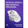 image:imageLogitech G502 X Wired Gaming Mouse  LIGHTFORCE Hybrid OpticalMechanical Primary switches Hero 25K Gaming Sensor Compatible with PC  macOSWindows  WhiteWhite