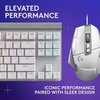 image:imageLogitech G502 X Wired Gaming Mouse  LIGHTFORCE Hybrid OpticalMechanical Primary switches Hero 25K Gaming Sensor Compatible with PC  macOSWindows  WhiteWhite
