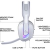 image:imageLogitech G522 Lightspeed Wireless Gaming Headset FullBand Mic Advanced Audio TriConnect Lightspeed Bluetooth USB A to C LIGHTSYNC RGB for PC amp Nintendo SwitchSwitch 2  BlackWhite