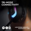 image:imageLogitech G522 Lightspeed Wireless Gaming Headset FullBand Mic Advanced Audio TriConnect Lightspeed Bluetooth USB A to C LIGHTSYNC RGB for PC amp Nintendo SwitchSwitch 2  BlackBlack