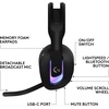 image:imageLogitech G522 Lightspeed Wireless Gaming Headset FullBand Mic Advanced Audio TriConnect Lightspeed Bluetooth USB A to C LIGHTSYNC RGB for PC amp Nintendo SwitchSwitch 2  BlackBlack