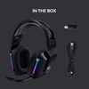 image:imageLogitech G733 Lightspeed Wireless Gaming Headset with Suspension Headband LIGHTSYNC RGB Blue VOCE mic Technology and PROG Audio Drivers  LilacBlack