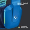 image:imageLogitech G733 Lightspeed Wireless Gaming Headset with Suspension Headband LIGHTSYNC RGB Blue VOCE mic Technology and PROG Audio Drivers  LilacBlue