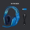 image:imageLogitech G733 Lightspeed Wireless Gaming Headset with Suspension Headband LIGHTSYNC RGB Blue VOCE mic Technology and PROG Audio Drivers  LilacBlue
