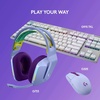 image:imageLogitech G733 Lightspeed Wireless Gaming Headset with Suspension Headband LIGHTSYNC RGB Blue VOCE mic Technology and PROG Audio Drivers  LilacLilac