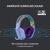 image:imageLogitech G733 Lightspeed Wireless Gaming Headset with Suspension Headband LIGHTSYNC RGB Blue VOCE mic Technology and PROG Audio Drivers  LilacLilac
