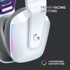 image:imageLogitech G733 Lightspeed Wireless Gaming Headset with Suspension Headband LIGHTSYNC RGB Blue VOCE mic Technology and PROG Audio Drivers  LilacWhite