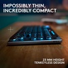 image:imageLogitech G915 X Lightspeed TKL LowProfile Wireless Gaming Keyboard DoubleShot PBT Keycaps Fully Programmable Keys RGB Backlighting Sleek Aluminum Finishing GL Brown Tactile  PCMac  BlackBlack