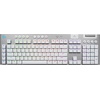 image:imageLogitech G915 X Lightspeed TKL LowProfile Wireless Gaming Keyboard DoubleShot PBT Keycaps Fully Programmable Keys RGB Backlighting Sleek Aluminum Finishing GL Brown Tactile  PCMac  BlackWhite