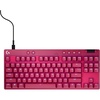 image:imageLogitech G PRO X TKL Rapid Tenkeyless Wired Gaming Keyboard Magnetic Analog Switches with Rapid Trigger Lightsync RGB Detachable USBC Cable Volume Roller amp Media Buttons  BlackMagenta