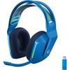 image:imageLogitech G733 Lightspeed Wireless Gaming Headset with Suspension Headband LIGHTSYNC RGB Blue VOCE mic Technology and PROG Audio Drivers  LilacBlue