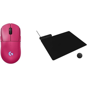 image:imageLogitech G PRO 2 Lightspeed Wireless Gaming Mouse Right or LeftHanded Mouse with up to 4 Customizable and Switchable Magnetic Side Buttons 44K DPI Sensor USBC Charging for PCMac  BlackMagenta