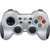 image:imageLogitech G F710 Wireless Gamepad 24 GHz Wireless with USB NanoReceiver Controller Dual Vibration Feedback 4 Switch DPad PC  GreyBlackGamepad F710
