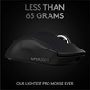 image:imageLogitech G PRO X Superlight Wireless Gaming Mouse UltraLightweight Hero 25K Sensor 25600 DPI 5 Programmable Buttons Long Battery Life Compatible with PCMac  BlackBlack