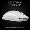 image:imageLogitech G PRO X Superlight Wireless Gaming Mouse UltraLightweight Hero 25K Sensor 25600 DPI 5 Programmable Buttons Long Battery Life Compatible with PCMac  BlackWhite