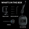 image:imageLogitech G RS Shifter amp Handbrake with easy mode switching heightadjustable handle amp included table clamp for RS amp PRO Series  PlayStation Xbox amp PC sim racing unitsRS Series