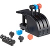 image:imageLogitech G Saitek PRO Flight Throttle Quadrant Professional Simulation Axis Levers LCD Display 3x TwoWay Rocker Switches Adjustable Bracket USB PC  BlackThrottle Quadrant