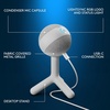image:imageLogitech G Yeti Orb Condenser RGB Gaming Microphone with LIGHTSYNC USB Mic for Streaming Cardioid USB Plug and Play for PCMac  BlackOff White