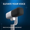 image:imageLogitech G Yeti Studio Active Dynamic XLR Broadcast Microphone for Gaming ClearAmp Active Preamp DualDiaphragm Capsule Internal Shockmount  BlackOffWhite