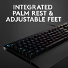 image:imageLogitech G213 Prodigy Gaming Keyboard  Wired RGB Backlit Keyboard with MechDome Keys Palm Rest Adjustable Feet Media Controls USB Compatible with Windows  BlackKeyboard