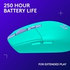 image:imageLogitech G305 X SUPERLIGHT Wireless Gaming Mouse Lightweight 59g HERO 44K Sensor RGB lighting LIGHTSPEED and Bluetooth 130 Hr Battery Life 6 Programmable Buttons Compatible with PCMac  WhiteMint