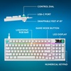 image:imageLogitech G316 X 98 Gaming Keyboard 8 kHz Report Rate HotSwappable Linear Switches Gasket Structure LED Dot Matrix Display amp Dial Double Shot PBT Keycaps USBC RGB LIGHTSYNC for PC  WhiteWhite