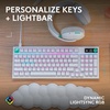 image:imageLogitech G316 X 98 Gaming Keyboard 8 kHz Report Rate HotSwappable Linear Switches Gasket Structure LED Dot Matrix Display amp Dial Double Shot PBT Keycaps USBC RGB LIGHTSYNC for PC  WhiteWhite