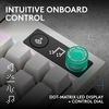 image:imageLogitech G316 X 98 Gaming Keyboard 8 kHz Report Rate HotSwappable Linear Switches Gasket Structure LED Dot Matrix Display amp Dial Double Shot PBT Keycaps USBC RGB LIGHTSYNC for PC  WhiteWhite