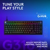 image:imageLogitech G316 X 98 Gaming Keyboard 8 kHz Report Rate HotSwappable Linear Switches Gasket Structure LED Dot Matrix Display amp Dial Double Shot PBT Keycaps USBC RGB LIGHTSYNC for PC  WhiteBlack